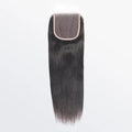 Straight Free Parted Lace Closure with undetectable transparent lace for comfortable and breathable wear.