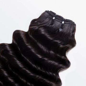 100% Raw Vietnam Deep Wavy Hair Bundles, no chemicals or processing.