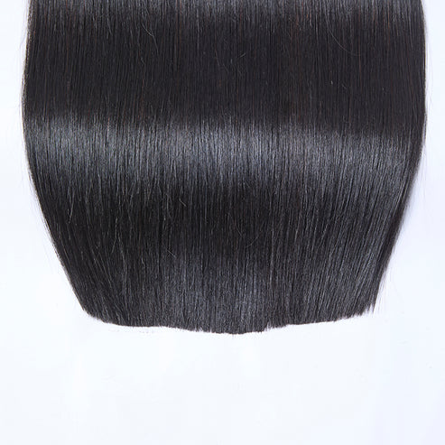 Raw Cambodian Bone Straight Hair Bundles with high luster and silky texture for smooth hairstyles.