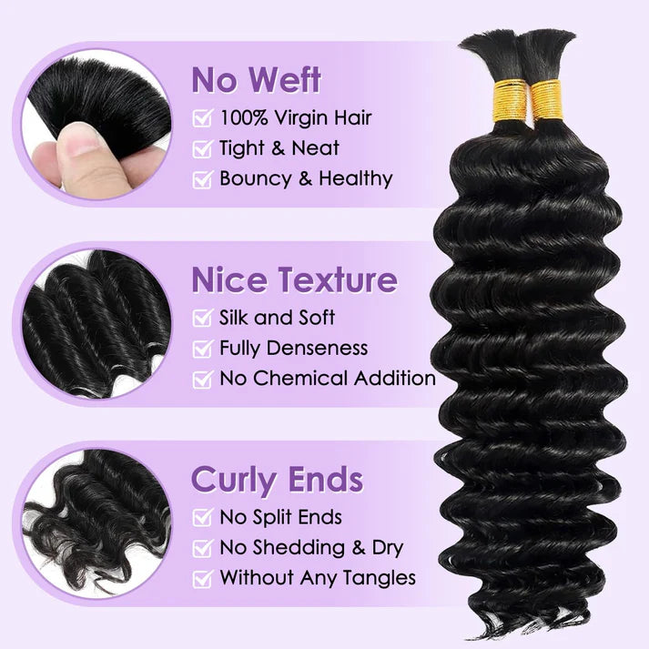 Deep Wave Bulk Hair