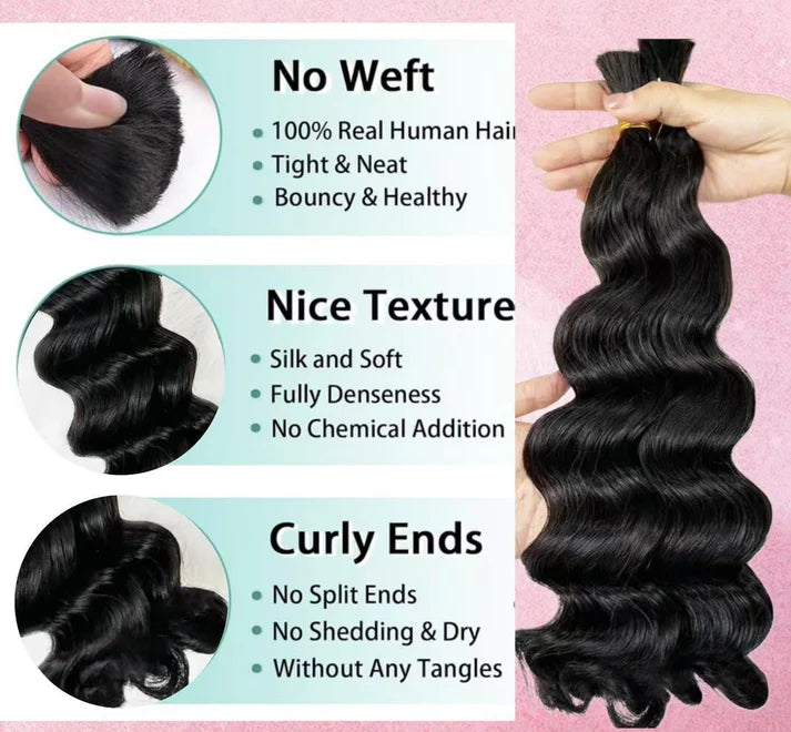 Loose Wave Bulk Hair